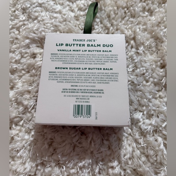 Trader Joe’s 2-Pack Lip Butter Balm Dup Vanilla Mint & Brown Sugar New In Box - Picture 4 of 7